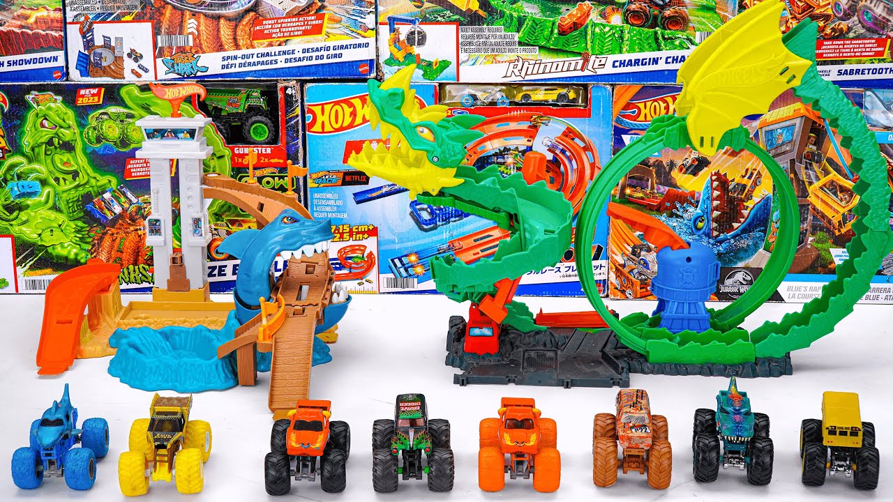 Hot Wheels Collection Unboxing Review ASMR | Hot Wheels Color Shifters Sharkport Showdown