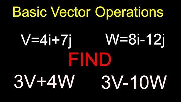 Basic Vector Operations - Adding and Subtracting Vectors