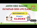 Maths3 clocks class by arifinkidz