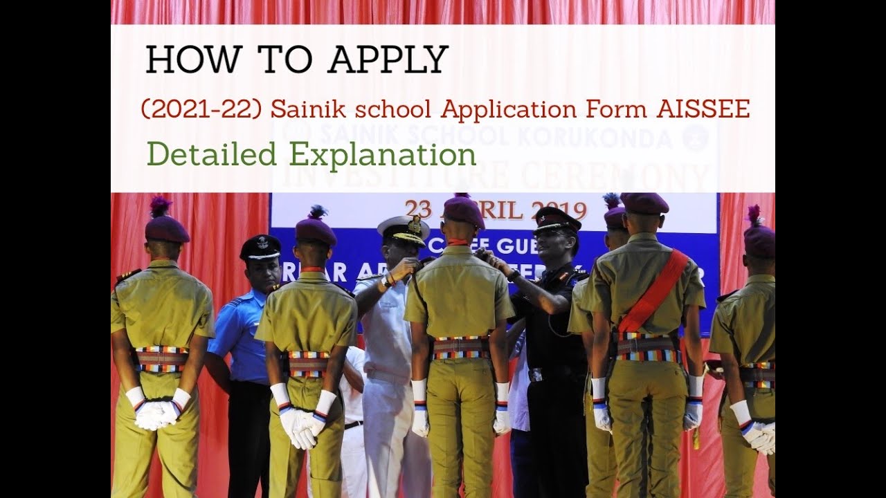 How to Apply| 2021 Sainik school application form | Step by step Detailed Explanation| Dabad academy