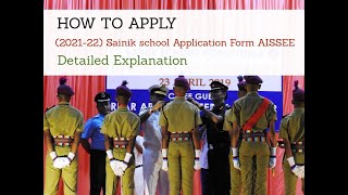 How To Apply 2021 Sainik School Application Form  Step By Step Detailed Explanation Dabad Academy
