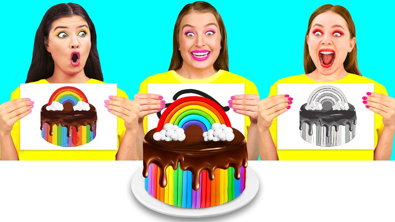 Кто Лучше Нарисует Предмет, Получит Его | Смешные Челленджи с Едой от BaRaDa Challenge