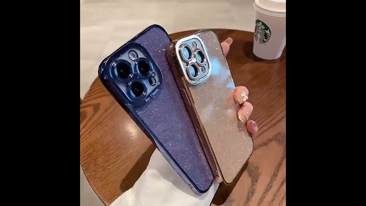 Силиконовый чехол "Shining Plating" для iPhone 15 Pro Голубой
