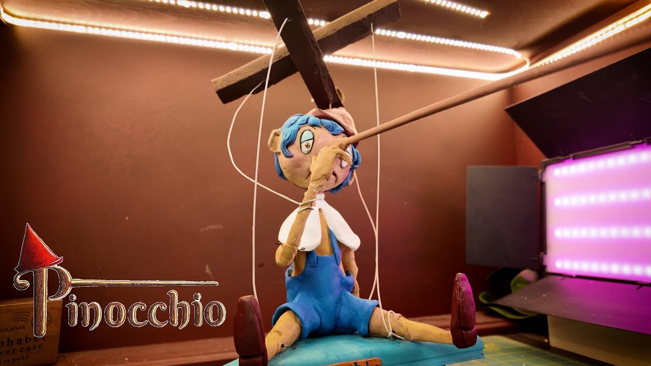 Pinocchio, Disney Inspired, Clay Puppet Trailer, Sculpt & Paint