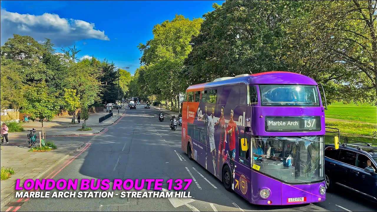 London BUS RIDE From Central London To South London On A Sunny London BUS RIDE From Central London To South London On A Sunny