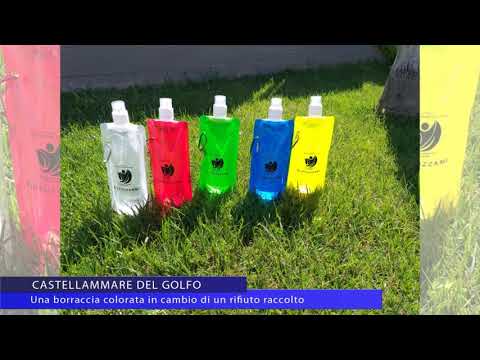 Castellammare. Borraccia colorata per plastica gettata