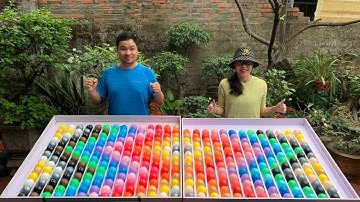 Puzzle sorting ball game challenging game hard mode from rainbow balls