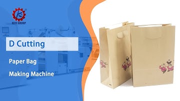 Square Bottom D Cutting Paper Bag Making Machine