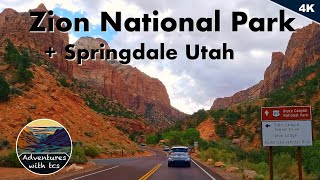 Awesome Realtime Drive through Zion National Park and Springdale Utah