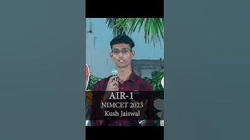 All India Rank 1 NIMCET 2023 Kush Jaiswal | 412+ selections| 11th times AIR 1 in NIMCET is from JMA