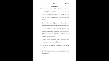 MPC - 051  DECEMBER 2020 QUESTION PAPER