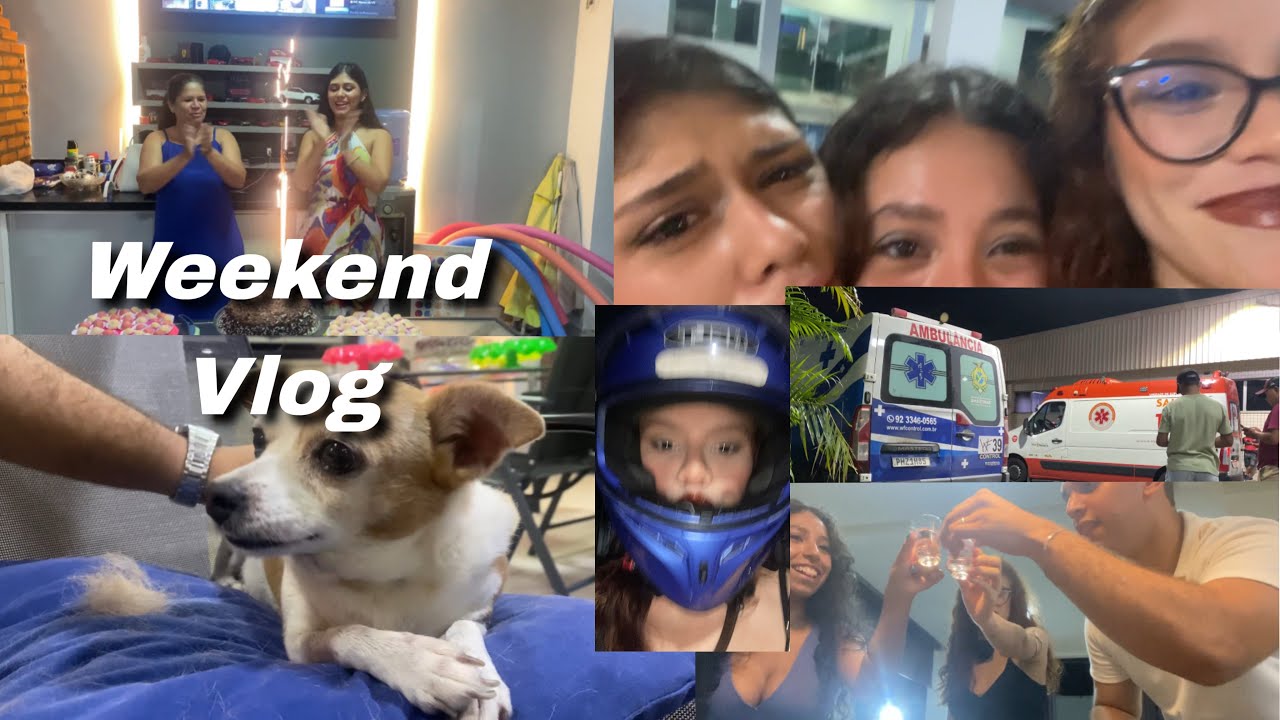 Weekend vlog | aniversário, amigos, momentos felizes e um leve acidente 
