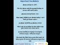 Important Vocabulary for spoken English #learnenglishphonics #english #study #phonics