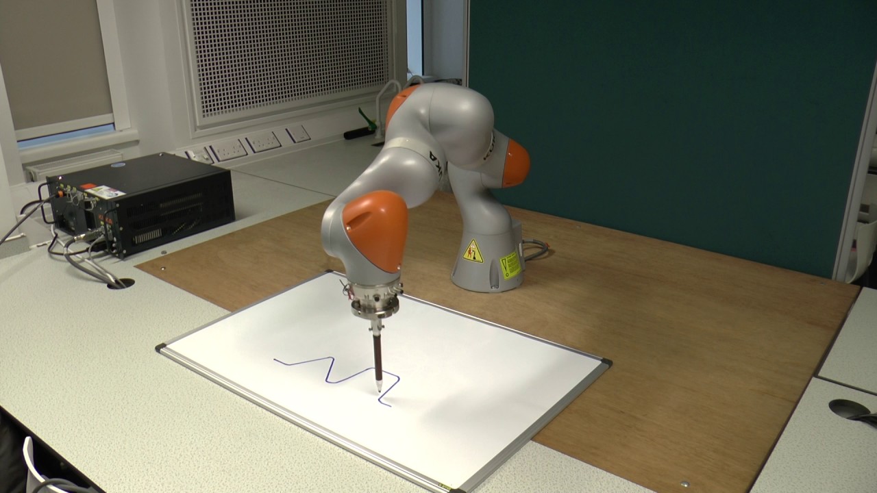 Sheffield Robotics logo plotted by KUKA