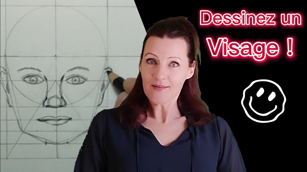 #7 Dessinez un visage pas à pas en moins de 5mn ! Pour les débutants ...
