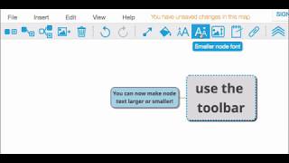 You can now make node text larger or smaller