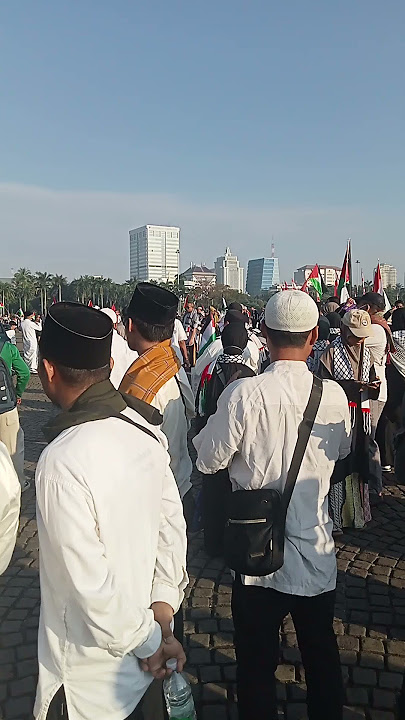 aksi bela Palestine di Monas