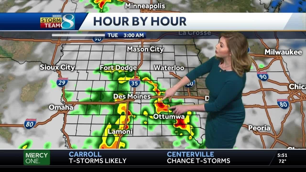 A mild Monday with storm chances ahead - YouTube