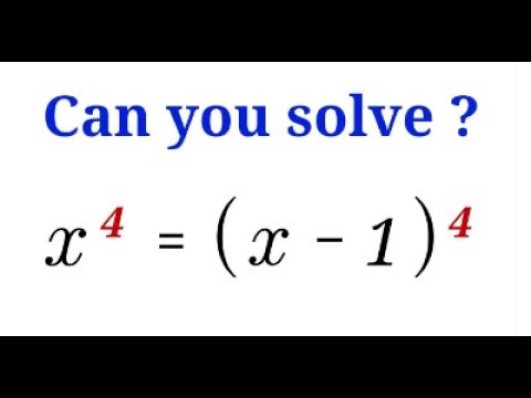 Olympiad Math Question Ⅰ Equation Solving | You should be able to solve ...