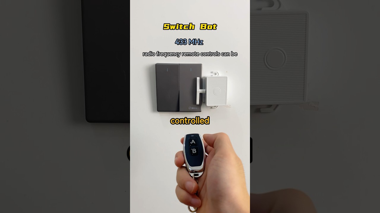 Application demo of remote control switch remote light switch figerbot switchbot 