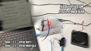 Rangkaian Sistem Kontrol Kipas dengan Sensor Suhu - Rancangan IOT