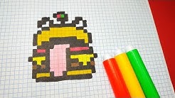 Tuto Comment Dessiner La Gourde Du Brave De Fortnite En Pixel Art - how to draw fortnite burger durr pixel art tutorial step by step duration 7 44