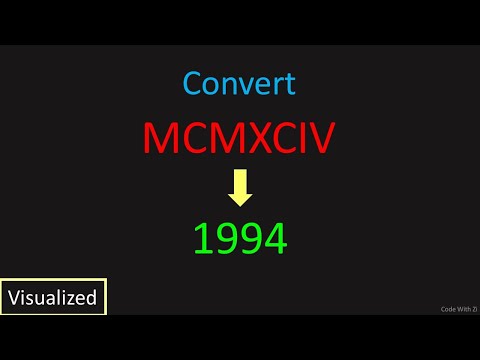 LeetCode: 13. Roman to Integer (Visualized)
