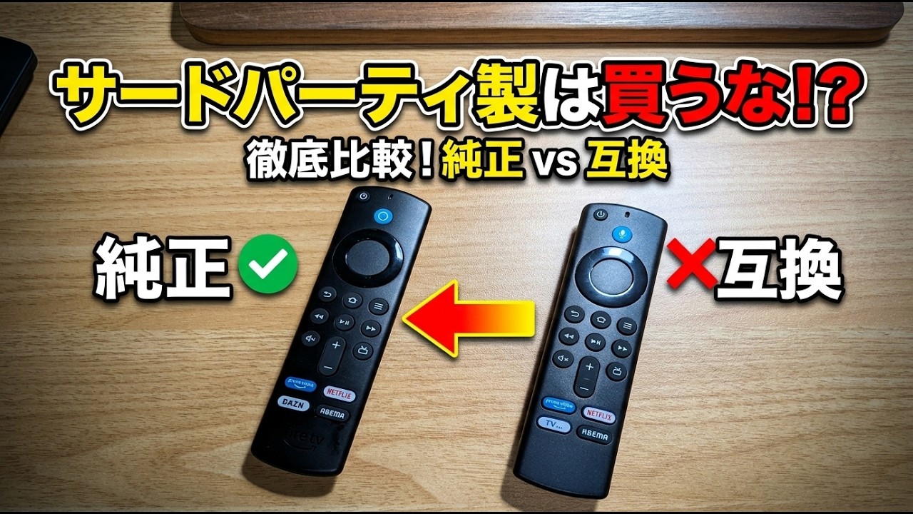 【絶対買うな】Fire TVリモコンが壊れても「互換品」を選んではいけない理由