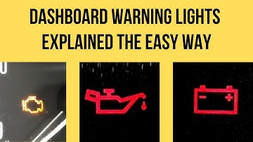 Dashboard Warning Lights Explained The Easy Way