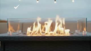 All-Weather Wicker Patio Furniture with Fire Table | Year-Round Outdoor Living