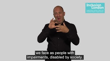 Social Model of Disability - in BSL