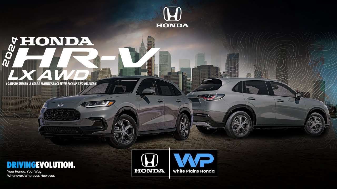 White Plains Honda 2024 HR V LX CVT AWD YouTube