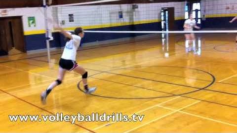 Volleyball demo: Middle Blocker Transition to Attack