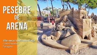 #PESEBRE de ARENA en Vila-seca / La Pineda Platja. #NAVIDAD en Costa Daurada (Tarragona) .