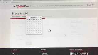 How to post a classified print ad in our newspaper from HighCountryShopper.com