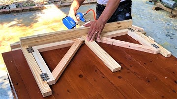 Design Ideas DIY Project Woodworking Space Saving - Build Smart Folding Table Save Space Workshop