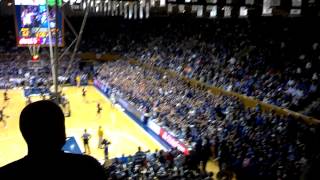 duke cameron crazies everytime we touch near end game section 12 guy (Jerry!) vs va tech 20140225