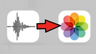 VOICE MEMOS TO VIDEOS; how to convert/ turn voice memos recordings into video files photos on Iphone