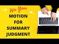 How to Respond to a Motion for Summary Judgment | Debt Collection Lawsuit