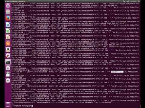 Live DDOS attack, Wordpress Pingback attack and how to mitigate