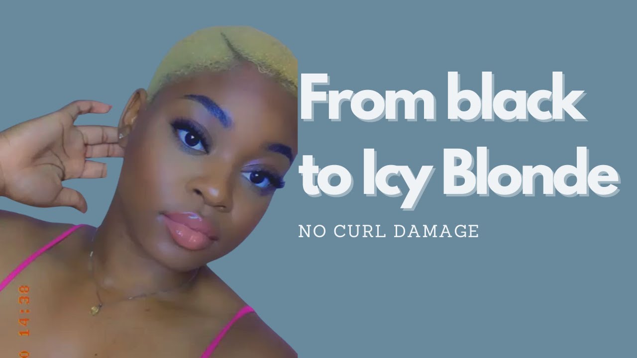 Fall trend : From a Burgundy Rinse to Icy Blonde  on Natural TWA