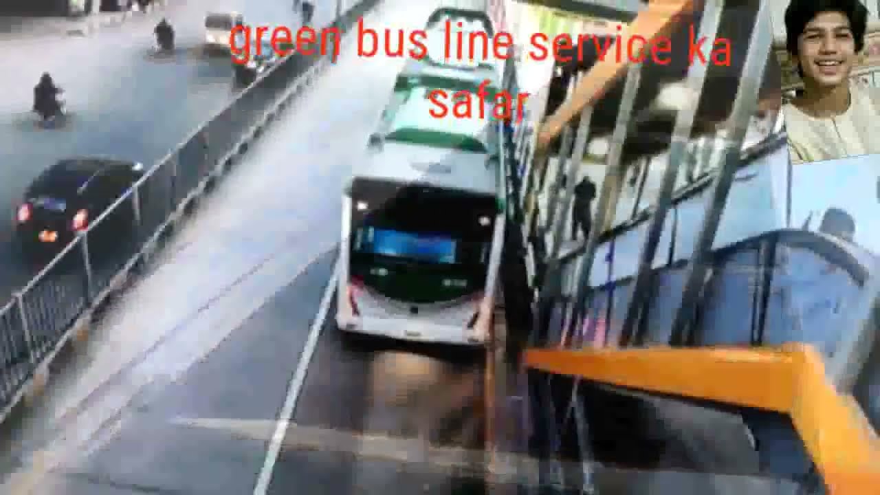 Green line bus 