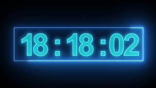 30 minutes countdown timer with music neon light effect with music