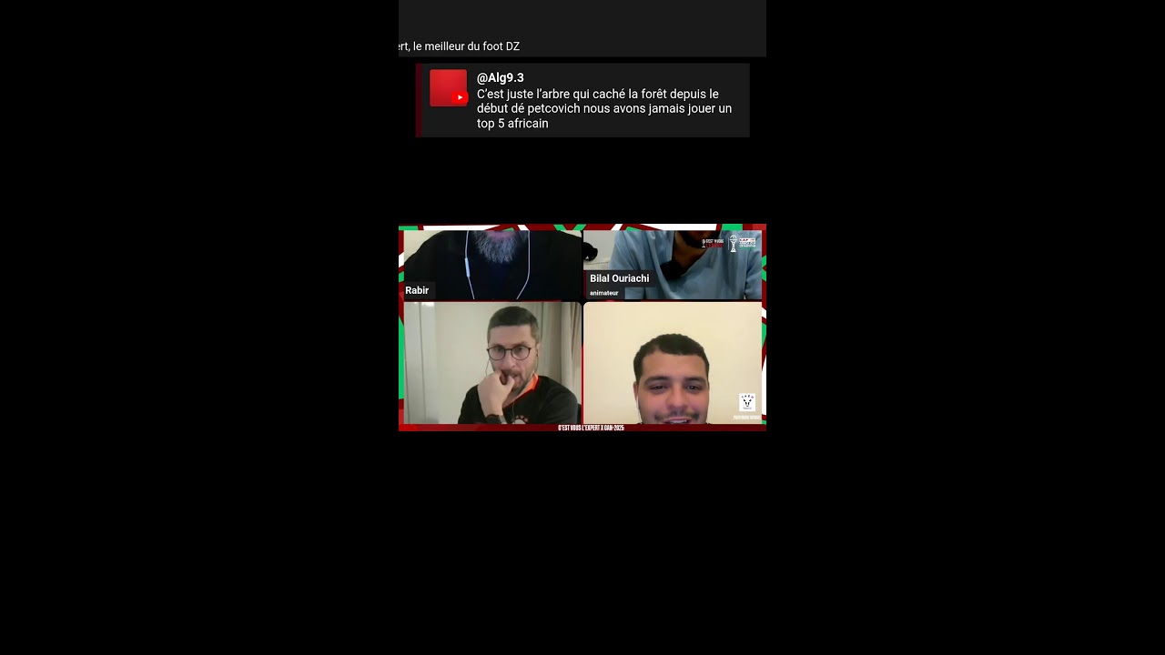 Emission du 10 janvier debrief match Algerie-Nigéria