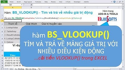 Hàm BS_VLOOKUP tìm kiếm và trả về mảng giá trị động P1