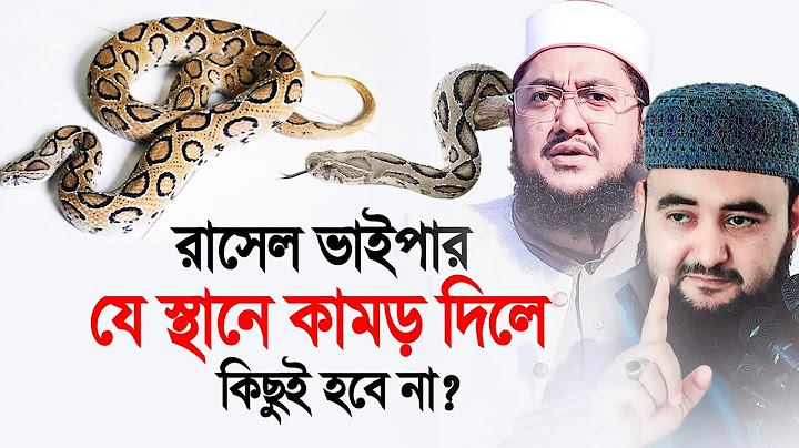 রাসেল ভাইপার যেস্থানে কামড় দিলে কিছুই হবে না ! Shaikh Ahmadullah