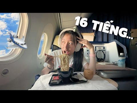 16 TIẾNG TRÊN MÁY BAY VỀ MỸ