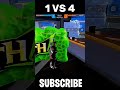 1 VS 4 | IMPOSSIBLE | CS RANK #like #subscribe #share#viral#viralshorts#ff