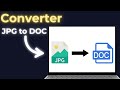 Best FREE JPG To DOC File Converter