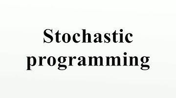 Stochastic programming
